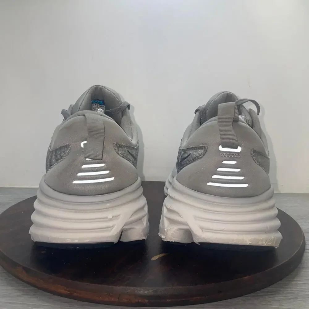 Hoka One One Bondi 8 Shark Grey Men’s Size 11 2E Wide Running Shoes 1127953-SHMS